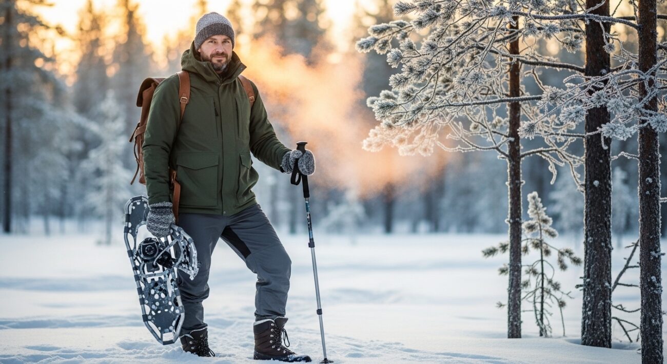 man in winter clothe