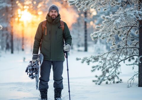 man in winter clothe